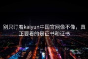 别只盯着kaiyun中国官网像不像，真正要看的是证书和证书
