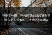 我查了一圈：开云网页的跳转链条是怎么把人带偏的：1分钟快速避坑